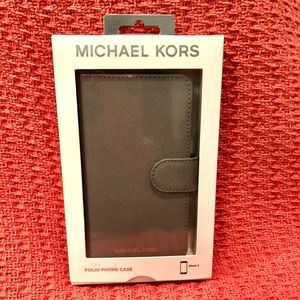 Michael Kors Leather Folio Case for iPhone X